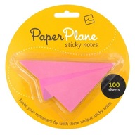 Paper Plane - samolepiace kartičky - ružové