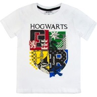 T-SHIRT bluzka dla chłopca koszulka Harry Potter biała 164