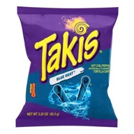 Niebieskie viralowe chipsy Takis Blue Heat 92g ostre chipsy barwiące języ