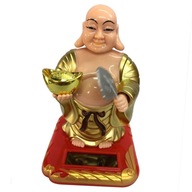 Solar Powered Toy Figure Buddha Statue Good Luck