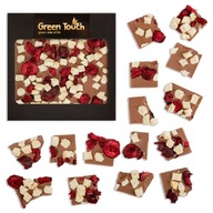 Tejcsokoládé cseresznyével és almával