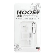 Zestaw Adapterów Nano Sim/Micro,Micro Sim i Nano/Sim (NOOSY 3w1) biały