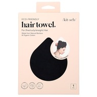 Kitsch, Eco-Friendly Hair Towel, Black, 1 Piece