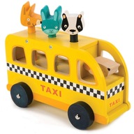 Tender Leaf Toys: autíčko taxi Animal Taxi