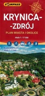 Krynica-Zdrój i okolice. Plan miasta w skali 1:17 500