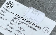 floor mats boot VW PASSAT B7 KOMBI 10-14 3C9863463M