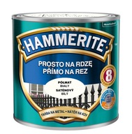 HAMMERITE FARBA NA HRDZU BIELA POLOMATNÁ 0.7L