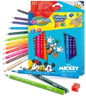 Colorino ceruzkové ceruzky hrubé 12+1 Mickey Mouse