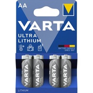 Lítium akkumulátor Varta AA (R6) 4 db