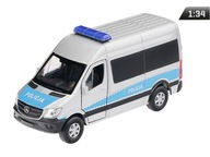 Model 1:34, Mercedes-Benz Sprinter POLICAJT, strieborný (A884MBSPOS)