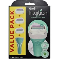 Zestaw WILKINSON Intuition Sensitive Care 3x Wkłady + Rączka