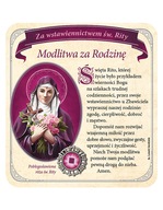 Modlitwa za Rodzinę do św. Rity. Obrazek