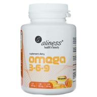 Omega 3 6 9 Aliness EPA DHA PRÍRODNÁ 90 kapsúl