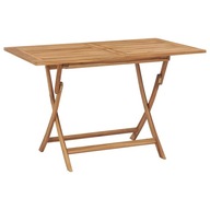 Skladací záhradný stôl 120x70x75 cm masívne teakové drevo