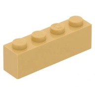 LEGO KLOCEK 1 x 4 Piaskowy / Tan 3010 NOWY