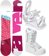 Zestaw Snowboard RAVEN Style Pink 147cm