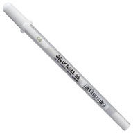 Gélové pero biele 08 SAKURA Gelly Roll presné písanie