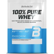 BioTech USA 100% Pure Whey proteín WPC + WPI 28g black biscuit
