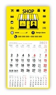 Kalendarz magnetyczny na lodówkę - logo reklama