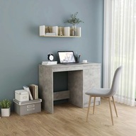 Písací stôl sivý betón 100x50x76 cm drevotrieska