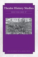 Theatre History Studies 2018, Volume 37 Praca