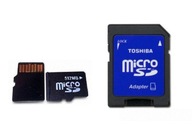 KARTA PAMIĘCI MICROSD 512 MB PLUS ADAPTER , DO PROGRAMATORÓW , WIND