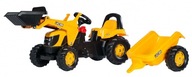 ROLLY TOYS ROLLYKID TRAKTOR NA PEDAŁY JCB Z ŁYŻKĄ I PRZYCZEPĄ 2-5 LAT