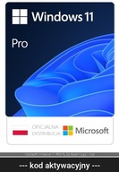 Microsoft Windows 11 PRO PL 32/64bit Klucz / Kod