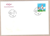 Islandia 2003, FDC ptaki domowe, kury, kogut