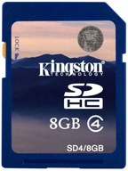 Karta pamięci SD Kingston 8GB 4CL SDHC SD-K08G Class4