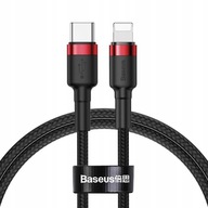 Kabel USB-C Lightning PD Baseus Cafule 18W 1m red