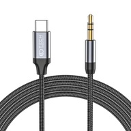 KABEL PRZEJŚCIÓWKA WTYK AUX MINI JACK 3.5MM / TYPE-C USB-C CAR AUDIO 100CM