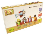 Sada 5 drevených superhrdinov Tidlo T0408