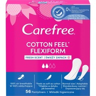 Carefree Cotton Feel Flexiform wkładki higieniczne świeży zapach 56sz P1