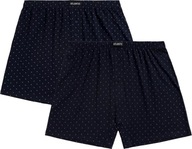 ATLANTIC VOĽNÉ PÁNSKE BOXERKY ŠORTKY KLASICKÉ NOHAVIČKY 2MBX051 DVOJBALENIE *L*