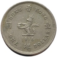 90968. Hongkong, 1 dolar, 1978r.