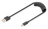 Digitus Kabel USB 2.0 DIGITUS spiralny USB A/USB C