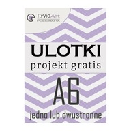 Ulotki A6 jednostronne lub dwustronne 130g 100 szt. PROJEKT W CENIE