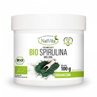 Spirulina BIO Mielona Algi Ekologiczna Anemia Odporność Natura 100g NatVita