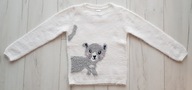 C&A Puszysty sweter z gepardem 128 jak nowy