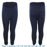 1X LEGGINSY DLA DZIEWCZYNKI 122-128 2