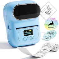 Phomemo M110 mini drukarka termiczna samoprzylepnych etykiet naklejek blue