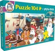 Puzzle Byli sobie podróżnicy Żeglarze + DVD