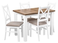 Súprava stola so stoličkami biela kuchynská súprava Z40