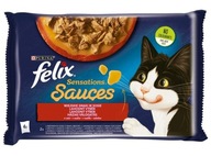Felix Sensations Sauces Wiejskie Smaki indyk/jagnięcina w sosie saszetki 4x