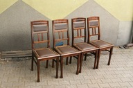 Komplet czterech krzeseł po renowacji _