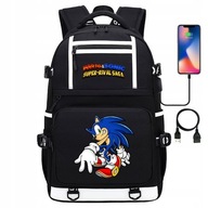 SONIC NEPREMOKAVÝ ŠKOLSKÝ BATOH PRE MLÁDEŽ USB