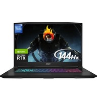 Notebook MSI Katana 17 B12VEK-076XPL 17,3 " Intel Core i7 16 GB / 1024 GB čierna