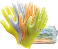 Rękawice robocze rękawiczki NYLONOWE ELASTYCZNE powlekane manualne 12 par