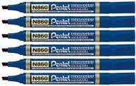 Marker permanentny Pentel N860 ścięta NIEBIESKI x6